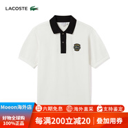 LACOSTE法國鱷魚(yú)男裝春秋秋冬夏時(shí)尚拼色純棉短袖T恤POLO衫|PH7369 8LP/白色 M 3 /170