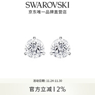 施華洛世奇（SWAROVSKI）耳釘耳環(huán)耳飾女度假風(fēng)輕奢小眾送女友女 Stilla鍍白金1800046