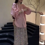 現寶蓮韓國裙彈力彩色亮片氣質(zhì)優(yōu)雅早秋款半身東大重工松緊腰門(mén)閃 發(fā)貨有監控拍攝拆吊牌拒收退貨 2-發(fā)貨有監控拍攝拆 S S 90一100斤