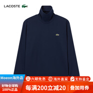 鱷魚(yú)法國鱷魚(yú)男裝時(shí)尚百搭純色簡(jiǎn)約純棉高領(lǐng)長(cháng)袖T恤|UH7108 166/藏青色 M 3 /170