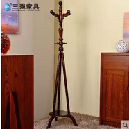 接運貓包郵三強819時(shí)尚創(chuàng  )意環(huán)保實(shí)木衣帽架落地式臥室內立式晾衣掛衣架 新款820棕色