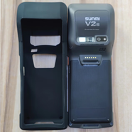 商米V2s保護套sunmiV2S殼商米V2s鋼化膜sunmiQ寶硅膠套PAD保護套 V2s/Q寶2代黑色保護套