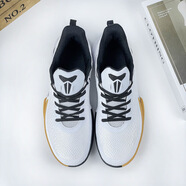 簡(jiǎn)蘭婷（JIANLANTING）科·比籃球鞋男鞋戰靴曼巴精神12白金實(shí)戰詹·姆斯球鞋學(xué)生比賽鞋 (白生膠) 45 標準碼