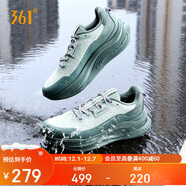 361°運動(dòng)鞋男赤焰5秋冬季雨天通勤防潑水緩震休閑跑步鞋子672532216-2