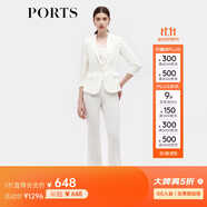 PORTS寶姿早春新品女裝小腳口長褲ALD8P009PWQ076 奶白色 XL (10)