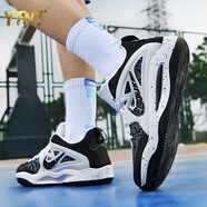 YTNT杜蘭特KD15籃球鞋男ZOOM氣墊實(shí)戰潮流球鞋防滑耐磨低幫透氣鞋球鞋 杜蘭特2238-白黑 36 碼