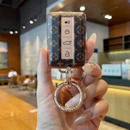 坦克300鑰匙套2025款500hi4t車(chē)專(zhuān)用400男士700扣三百包殼扣女 A款棕咖色鑰匙套+戒指 標準