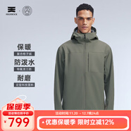 天石鵝鎧甲春秋季加絨軟殼衣男士連帽長(cháng)袖彈力舒適戶(hù)外防風(fēng)外套G625 蒼松綠色  加絨款 L 175/96A