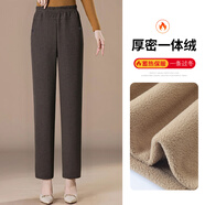 俞兆林中老年女褲2025冬款媽媽裝保暖褲加絨加厚休閑褲直筒褲 Y54J371