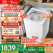 小天鵝（LittleSwan）波輪洗衣機(jī)全自動 12公斤大容量 小烏梅輕奢版【TB12VE20DW】水魔方防纏繞 家電國家補(bǔ)貼20%