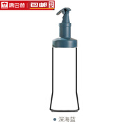 康巴赫圓形玻璃防漏控油壺調(diào)味瓶油瓶醋瓶廚房家用醬油大容量 藍色500ml