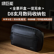 綠巨能（llano）數碼收納包手機充電器數據線(xiàn)配件包桌面收納袋適用電子產(chǎn)品便攜包