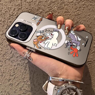 磁吸適用華為Pura80手機殼Mate70/60pro網(wǎng)紅榮耀Magic7高級400pro 【銀色磁吸彩銀殼】CYCC7鐵錘湯姆貓C7 小米 14