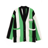 小紅書(shū)爆款慵懶風(fēng)大碼女裝2024秋冬新款歐美寬松撞色拼接針織毛衣 黑色 M  建議95-110斤