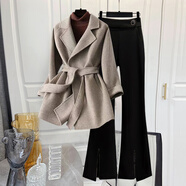 卡悠萊時(shí)尚女外套洋氣款減齡女人味年輕冬裝氣質(zhì)小香風(fēng)套裝女裝秋冬高端 搭配A(時(shí)尚洋氣減齡顯瘦遮肉兩件 大碼2XL(建議140-160斤) 均碼