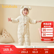 巴拉巴拉兒童輕薄羽絨服男女童冬裝連體衣2025造型可愛(ài)趣味萌208425120203