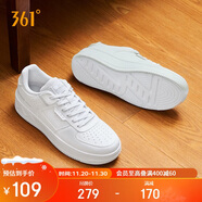 361°運動(dòng)男鞋秋冬季學(xué)生復古厚底增高小白休閑板鞋子男672426615-1