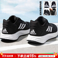 阿迪達(dá)斯（adidas）男鞋跑步鞋 25秋新款運(yùn)動(dòng)鞋緩震防滑慢跑鞋網(wǎng)面透氣低幫休閑鞋子 經(jīng)典黑白/DURAMO 10【主推款】 40 碼(內(nèi)長(zhǎng)245mm)