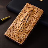 易淘制造適用紅米turbo4手機殼turbo 3真皮保護套14翻蓋13鱷魚(yú)頭12/11/10/9/8/7支架C皮套R全包A防摔殼T牛 紅米 10X 4G 真皮鱷魚(yú)頭-淺藍