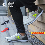 卡爾美（KELME）運動(dòng)鞋男青少年夏款透氣初中學(xué)生網(wǎng)面跑步鞋百搭休閑鞋 淺灰 36