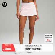 lululemon丨Pace Rival 女士運動(dòng)中腰短裙 速干 芯吸 LW8A78R 草莓奶昔粉 XS /4