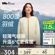 蕉下（beneunder）外套秋冬女氣絨服似羽絨棉服圓領(lǐng)可機洗內膽夾棉秋裝新款2025