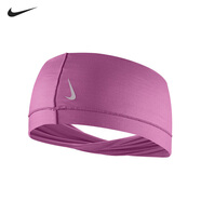 耐克（NIKE）寬發(fā)帶頭套運動(dòng)健身吸汗導汗帶居家戶(hù)外紫粉N1004287643OS 