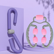 盆底肌神器美腿夾訓(xùn)練器減大象腿內(nèi)側(cè)小粗腿產(chǎn)后恢復(fù)鍛煉器材 紫羅蘭【美腿器+環(huán)形夾腿器】美腿+按摩
