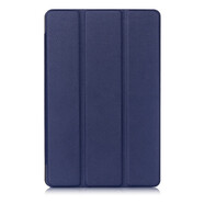 SONY SE適用索尼Xperia Tablet Z2平板電腦保護套SGP541/511/512皮套三折支架全包防摔外殼 深藍 索尼Xperia Z2 SGP541/511/51
