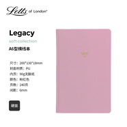 Filofax聯(lián)名letts記事本英國筆記本定頁(yè)本旅行手帳本學(xué)生工作商務(wù)辦公本子讀書(shū)筆記粉紅色A6橫線(xiàn)本179559