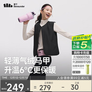 蕉下（beneunder）外套女氣絨馬甲保暖內搭可機洗運動(dòng)戶(hù)外CL000漫暮黑S