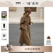 麥檬【麥檬2980人生大衣】明星同款MM秋冬駝色100羊毛雙面毛呢大衣女 駝色（戧駁領(lǐng)）599A170681 S 155/80A（105-120斤）