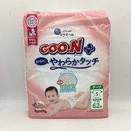 大王天使系列日本本土原裝進(jìn)口 GOO.N大王限定增量版L XL XXL超薄透氣拉拉褲 大王敏感肌紙尿褲S62片 大王拉拉褲