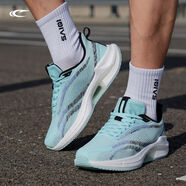賽琪（SAIQI）簡(jiǎn)約時(shí)尚飛織網(wǎng)面跑步鞋男士爆米花軟底運動(dòng)鞋輕質(zhì)回彈百搭休閑鞋 冰藍色-L6 40