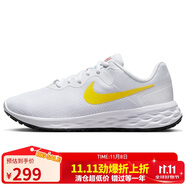 耐克NIKE馬拉松跑步鞋女REVOLUTION 6 NEXT運動鞋DC3729-105白黃36