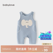 babylove寶寶背帶褲春秋外穿連體褲超萌可愛(ài)休閑長(cháng)褲洋氣嬰兒褲子