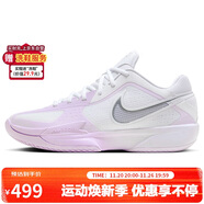 耐克NIKE男子籃球鞋ZOOM G.T.緩震低幫運動(dòng)鞋HF0231-100白紫44.5