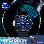 卡西歐（CASIO） 男表女表卡西歐手表男女情侶表學(xué)生時(shí)尚運動(dòng)表太陽(yáng)能雙顯電子表 MW-620H-2AVDF卡多魯 新一代