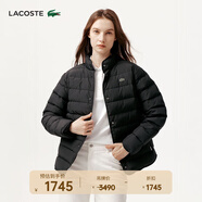 LACOSTE法國鱷魚(yú)女裝秋冬時(shí)尚潮流立領(lǐng)短款外套羽絨服女|BF5482 031/黑色 L 40/170