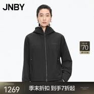 JNBY【商場(chǎng)同款】25秋新品棉衣H型連帽長(cháng)袖5P9B10390 001/本黑 XS