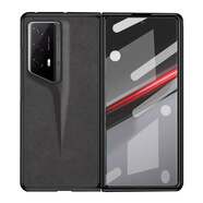 邁琪數碼（Maqi Star）榮耀MagicV2RSR保時(shí)捷手機殼防摔素皮商務(wù)保護套 【pu皮】經(jīng)典黑 榮耀 Magic V2 RSR 保時(shí)捷【成品+殼膜