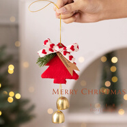 夢(mèng)橋圣誕節裝飾品鈴鐺掛件汽車(chē)圣誕樹(shù)掛飾花環(huán)門(mén)掛裝飾禮物禮品伴手禮