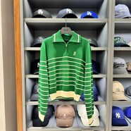 美職棒（MLB）韓國代購陳先生韓國站mlb針織衫毛衣條紋女款3FKPV0244 綠色 M