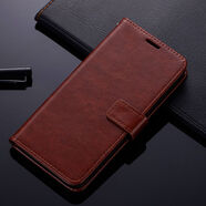 偉皇飛適用紅米note10pro手機殼套翻蓋式5G小米redminote10pro保護套錢(qián)包皮套por全包防摔noto10女款男士 紅米Note10Pro棕色送全屏鋼化膜+手機掛繩