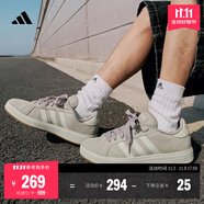 adidas「面包鞋」GRAND COURT BASE 00s休閑低幫板鞋男女阿迪達斯   淺褐/漢玉白/蒸汽灰   42.5