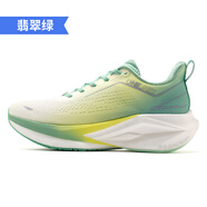 玩覓（ONEMIX）超輕減震女跑鞋防滑男運動(dòng)鞋透氣輕便舒適2025新款 翡翠綠 34