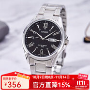 卡西歐（CASIO）手表男 商務(wù)休閑簡約 指針 防水石英男表學(xué)生表考試表 MTP-1384D-1A