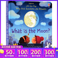 英文原版 What is the Moon 月亮是什么 Usborne Lift the flap Very First Questions and Answers科普認(rèn)知翻翻書 幼兒英文啟蒙 綠山墻