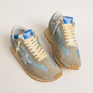 GOLDEN GOOSE DELUXE BRAND新款男鞋GGDB臟臟鞋厚底鞋低幫鞋運動(dòng)鞋尼龍跑步鞋系帶鞋休閑鞋 藍色-星星 39