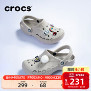 卡駱馳（CROCS）洞洞鞋貝雅男鞋女鞋輕便耐磨一腳蹬拖鞋休閑鞋|10126 卵石色-2V3 41 /42(260mm)